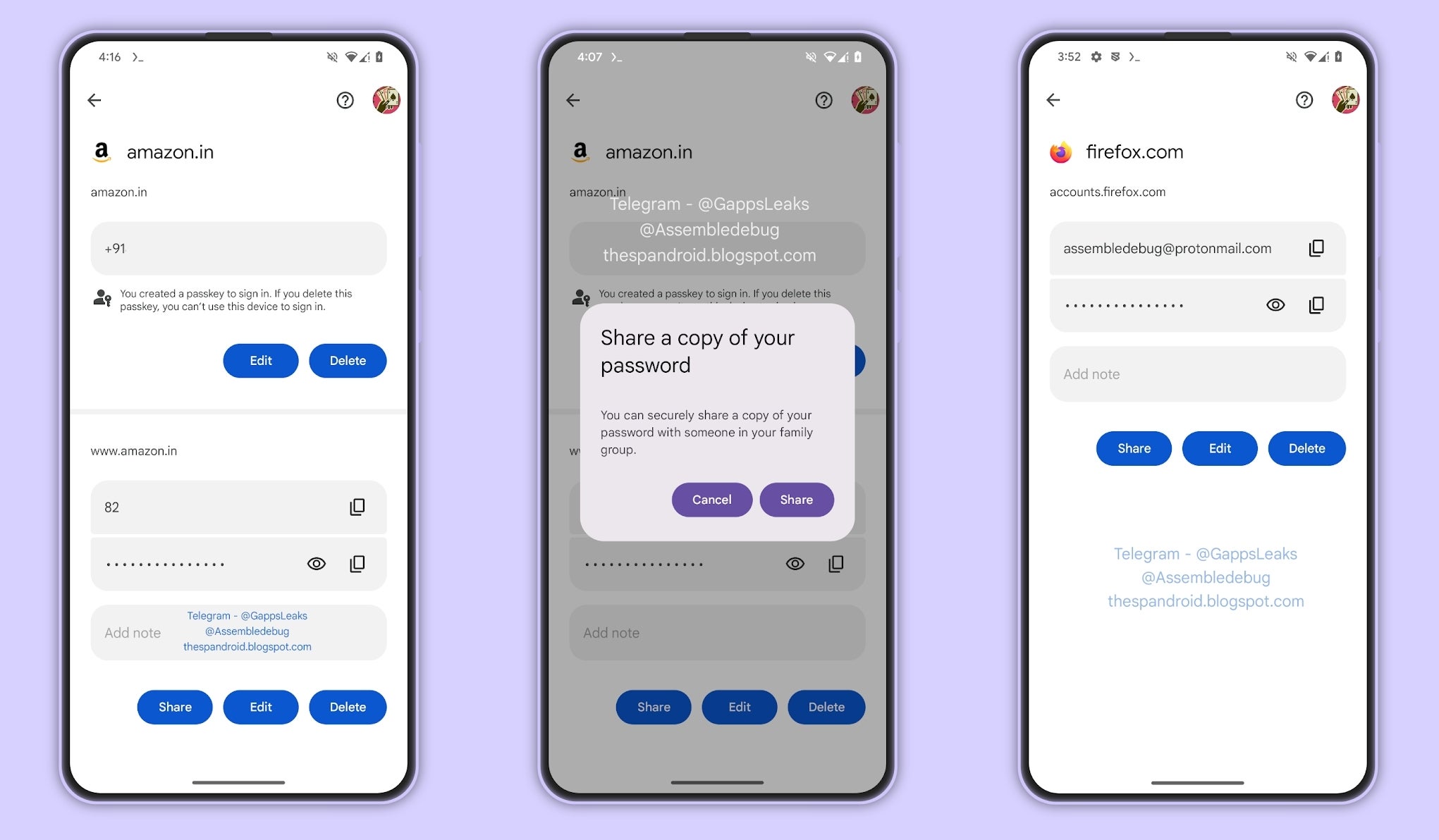 O gerenciador de senhas do Google no Android poderá em breve permitir que você compartilhe senhas com segurança com sua família