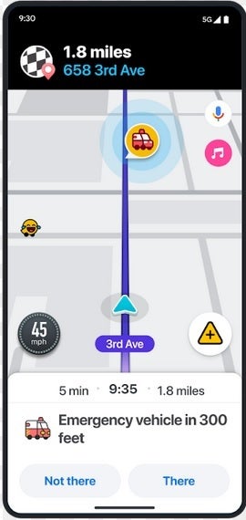 Waze indiquera bientôt aux utilisateurs lorsqu'un véhicule d'urgence est garé sur leur itinéraire - De nouvelles fonctionnalités utiles arrivent dans les versions Android et iOS de l'application Waze