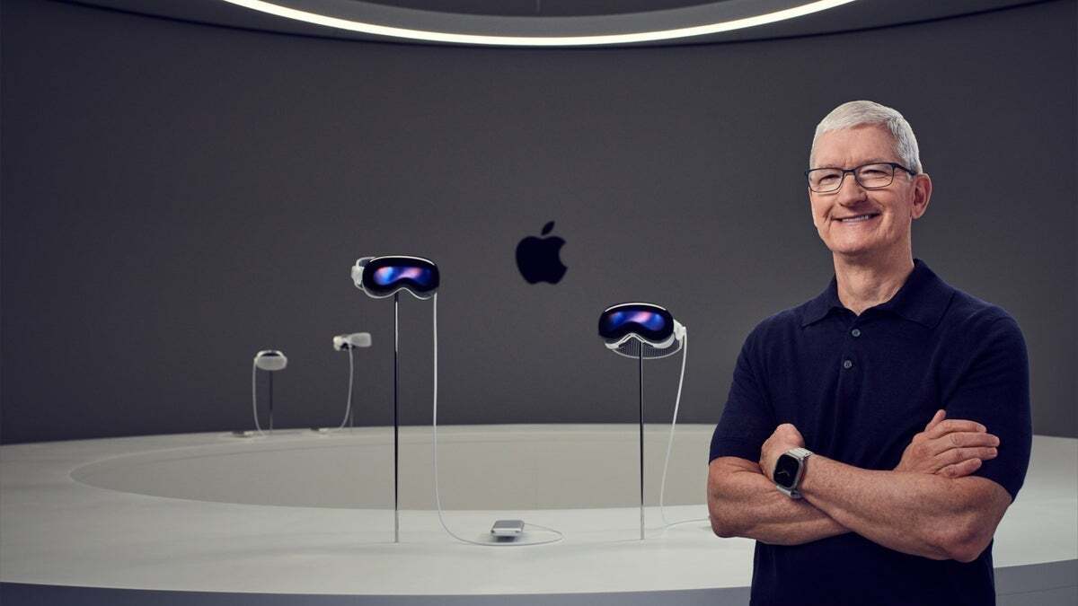 CEO da Apple, Tim Cook - Previsão: O Vision Pro não é o ás da Apple para 2024; Siri está prestes a evoluir MUITO (com IA generativa)