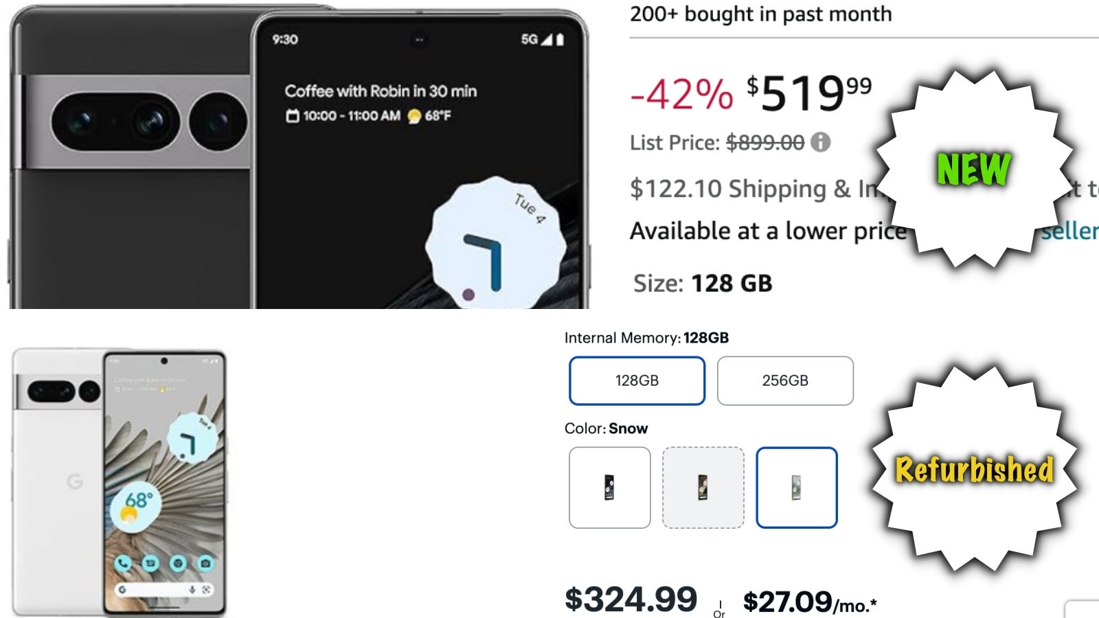 A brand new/refurbished Pixel 7 Pro is the only premium Android flagship you need in 2024. - In 2024, Pixel 7 makes both the $1,300 Galaxy S24 Ultra and $350 Nothing Phone 2 look overpriced!