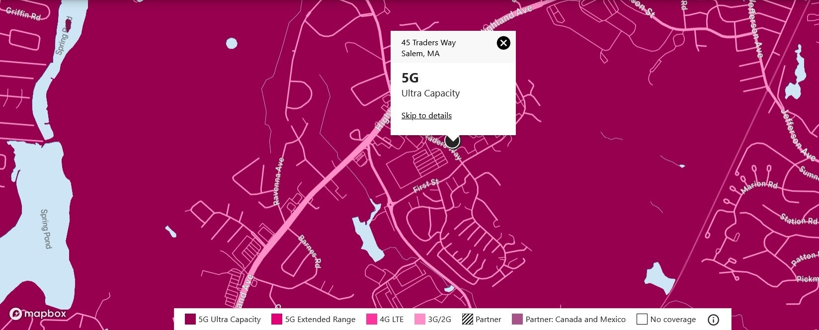 T-Mobile&#039;s coverage map can show you if you are receiving the wireless provider&#039;s 5G Ultra Capacity service - How to tell whether T-Mobile&#039;s 5G service will get faster in your area