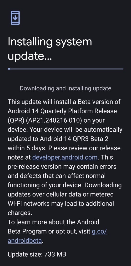 Android 14 QPR3 Beta 2 já está disponível com correções de bugs para dispositivos Pixel