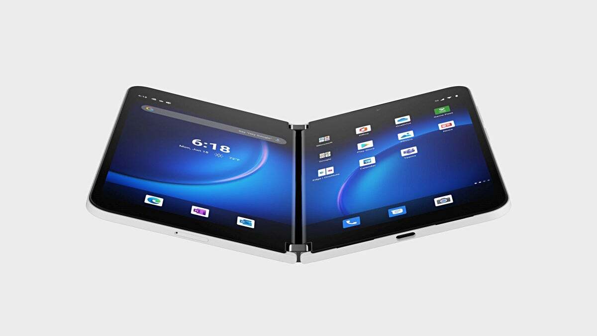 Le Surface Duo 2 - La demande de brevet de Microsoft suggère qu'un véritable téléphone pliable est doté d'un format fin, plus