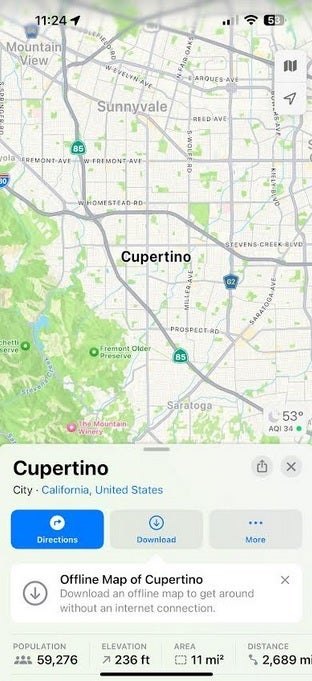 Apple Maps is the default navigation app on iOS - Some iPhone users will be allowed to change their default navigation app after iOS 18 is released