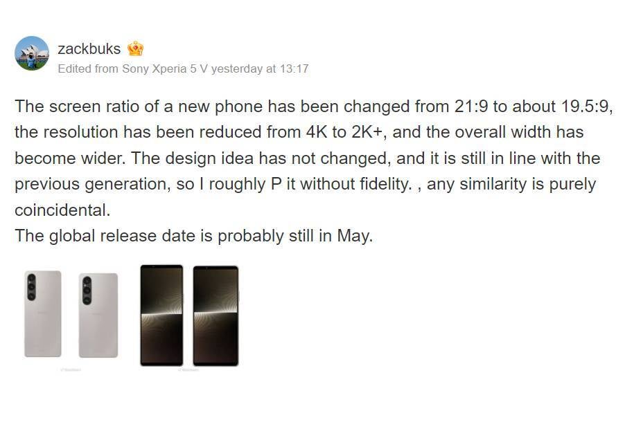Há rumores de que o Xperia 1 VI acabará com as 2 coisas que tornam os telefones Sony únicos