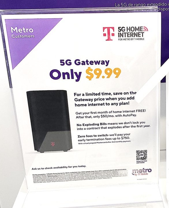Metro by T-Mobile heavily discounts T-Mobile’s Home Internet gateway device