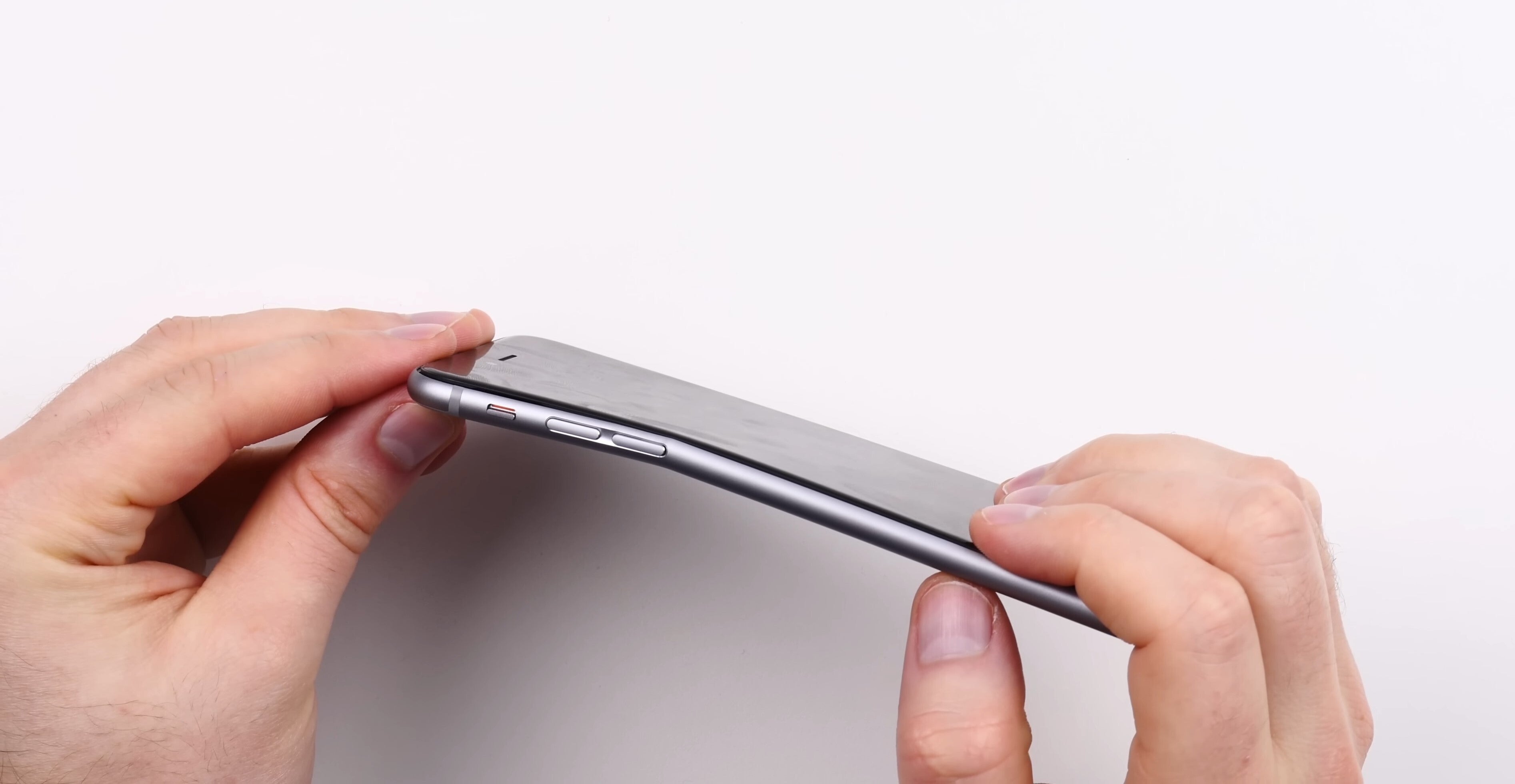 A bent iPhone 6 (Source - Unbox Therapy on YouTube) - A light-hearted look at my "favorite" Apple design fails (Vision Pro is in here too)