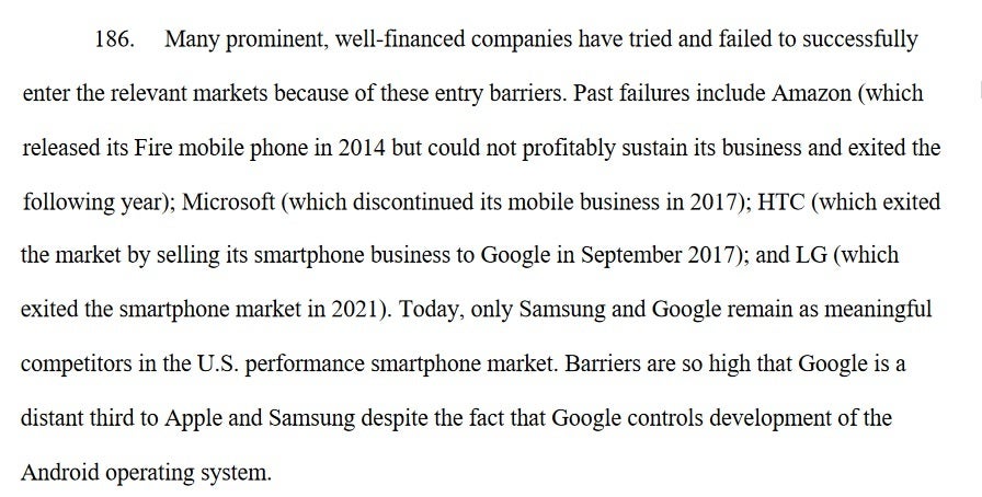 Le DOJ fait des déclarations farfelues contre Apple - Le DOJ affirme de manière ridicule que l'iPhone a causé le fiasco d'Amazon Fire Phone
