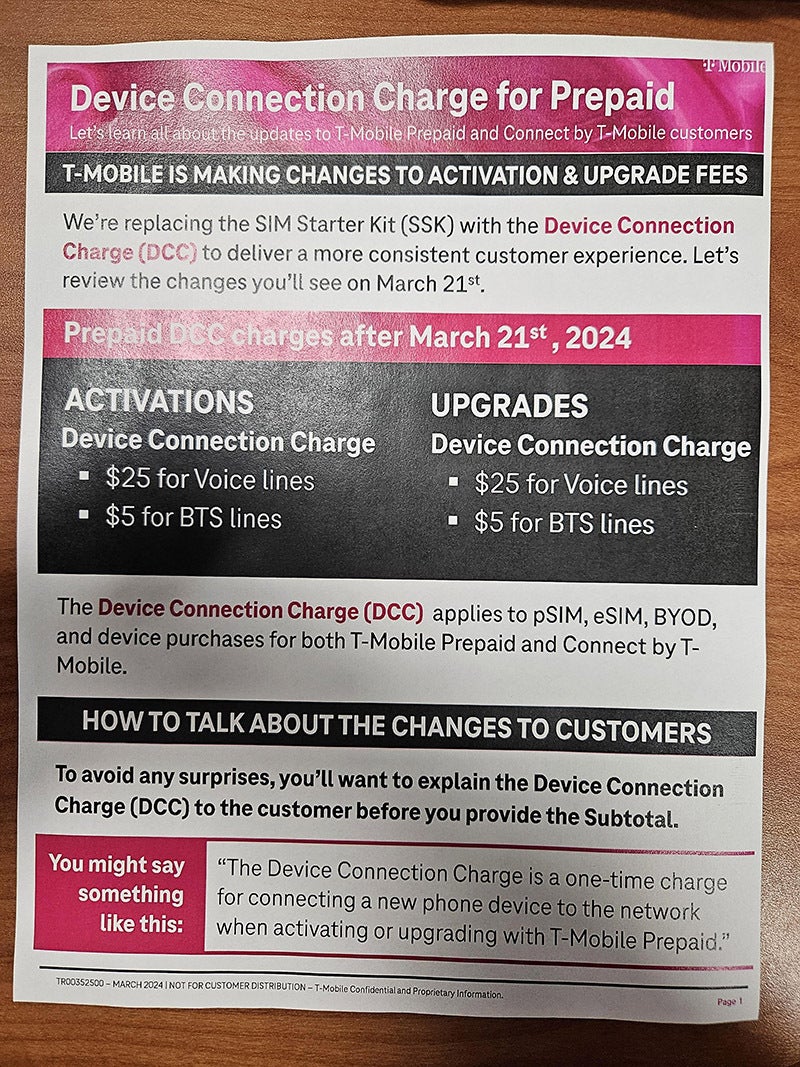 New T-Mobile Prepaid activation fee prices - T-Mobile&#039;s crafty way to charge extra fees and still remain Un-carrier