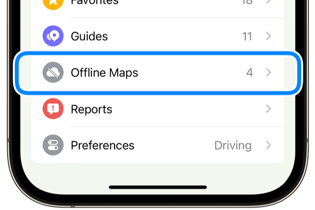 The Offline maps feature introduced with iOS 17 (Image Credit–Apple) - Google Maps, Apple Maps, or Waze: Which navigation app truly rules the road?