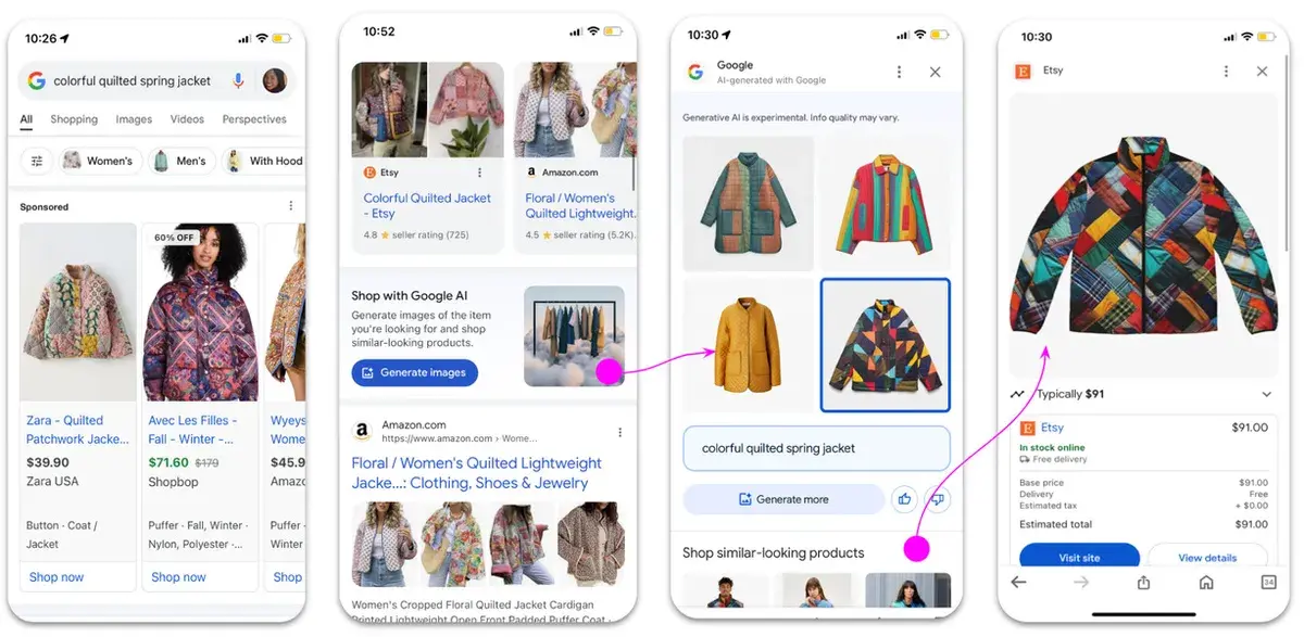 Google lança nova ferramenta para compras online que recomenda roupas que combinem com seu estilo
