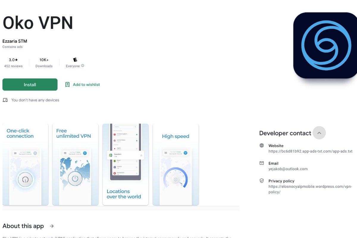 This was the first app of the malicious batch discovered back in June 2023, although it&#039;s (theoretically) safe to use if you download it now. - Delete these free VPN apps from your Android phone before they turn you into a cybercriminal!