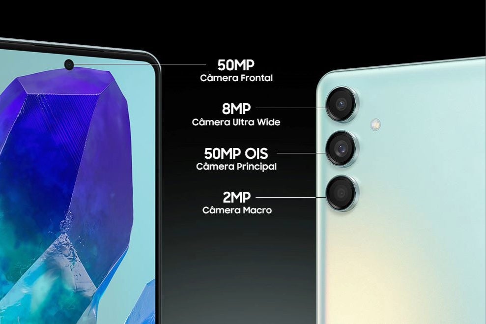 Galaxy M55 camera setup (Image Credit–Samsung) - Samsung Galaxy M55 is official with Snapdragon power and faster charging