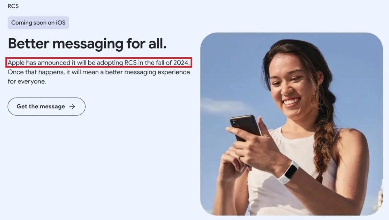 Google says that Apple announced that RCS support on iPhone will be available this Fall - Google reveals when Apple will add RCS support to iPhone