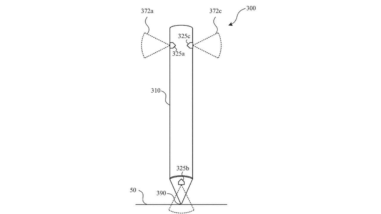 Image from the patent - Apple working on allowing you to virtually paint and draw with a future Vision Pro