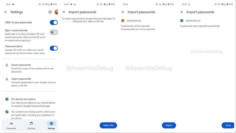 Google Password Manager will soon let you import passwords right from your phone