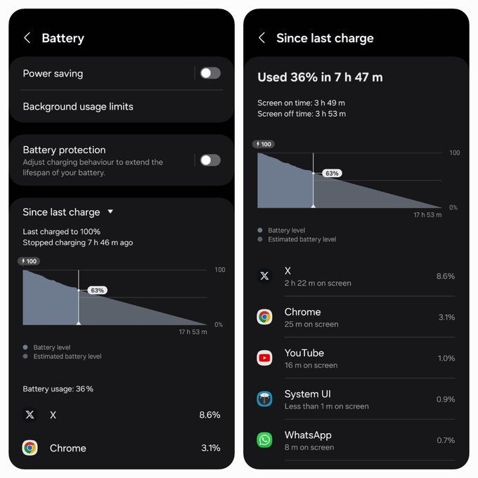 Samsung bringing back the &quot;since last charge&quot; battery metrics