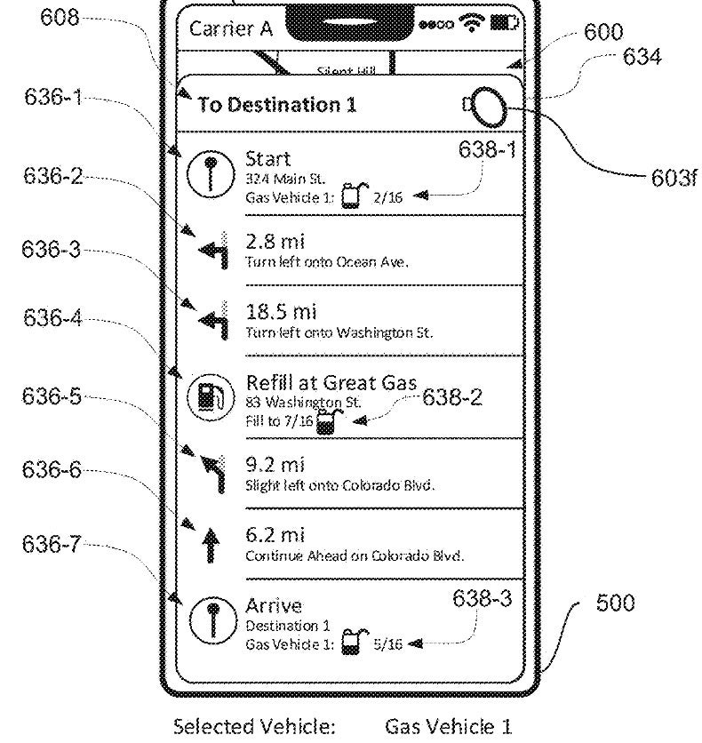 Another illustration from the patent application - Patent application reveals possible new Apple Maps features