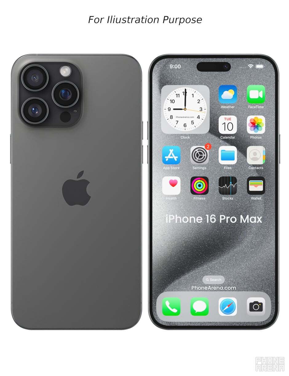 Render of the iPhone 16 Pro Max - These iPhones and iPads are tipped to receive iOS 18 and iPadOS 18 later this year