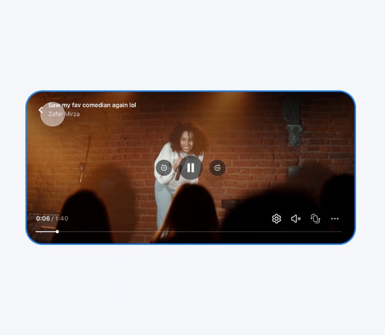 Facebook updates its fullscreen video player, adds new controls
