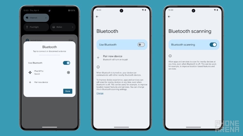 Bluetooth may not be completely turned off on Android 15