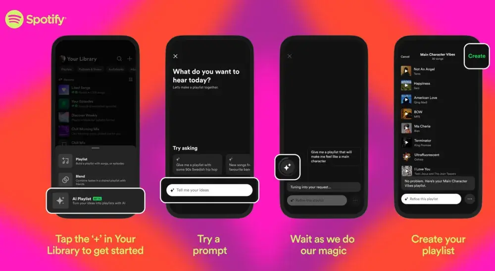 Spotify testing a fancy AI playlist feature that will let AI pick songs for you based on a prompt