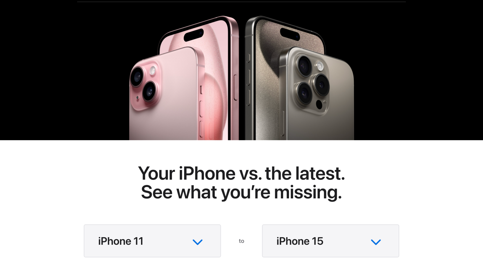 Apple doesn’t dare comparing the iPhone 15 to the iPhone 14, or iPhone 13. - Crazy but true! Apple “admits” you don’t need to upgrade to iPhone 15 (and I agree)