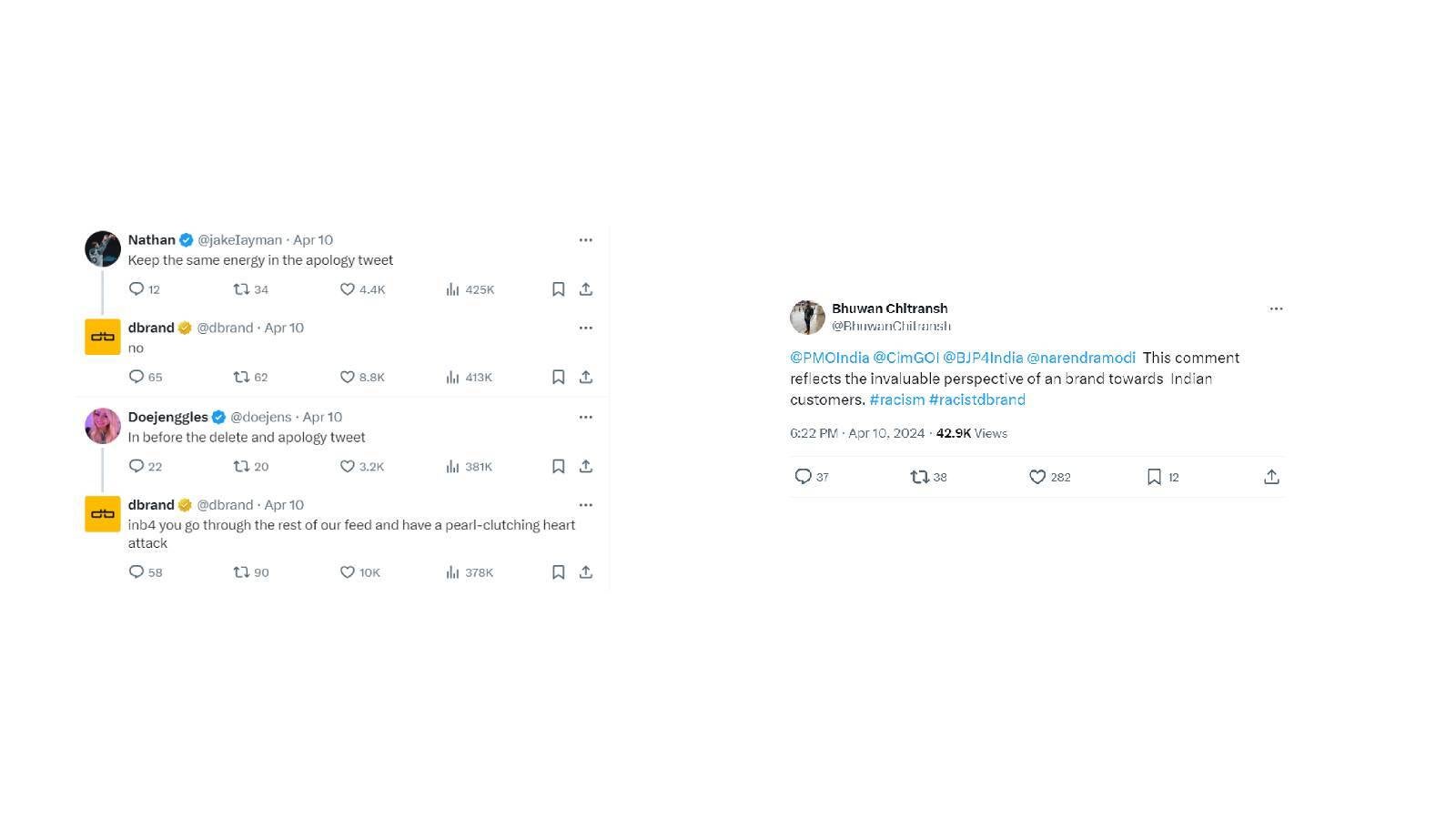 Dbrand shocks with racist tweet at customer; thinks you&#039;ll be ok with it in return for $10,000
