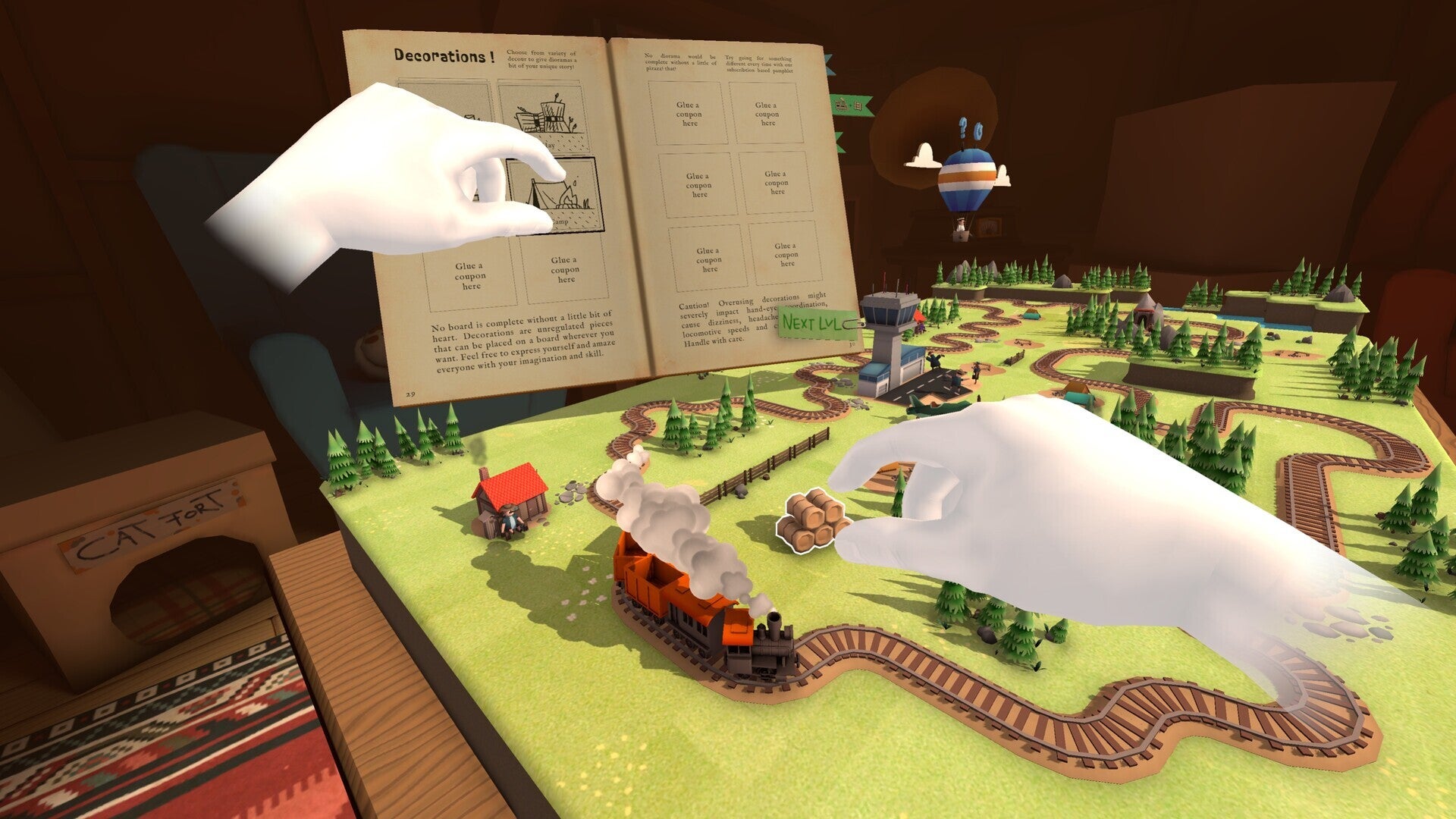 Image credit — Something Random Games - One of the most charming VR games, Toy Trains, is getting a dozen new levels and a sandbox mode