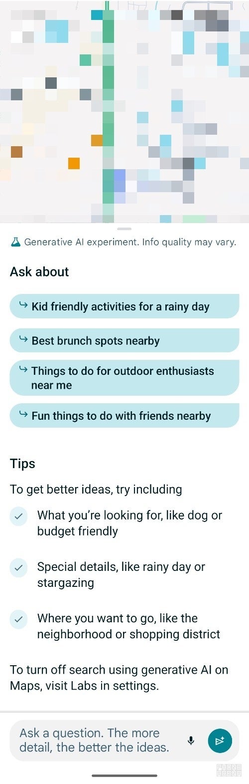 Google Maps generative AI experiment rolling out more widely and the results are mixed