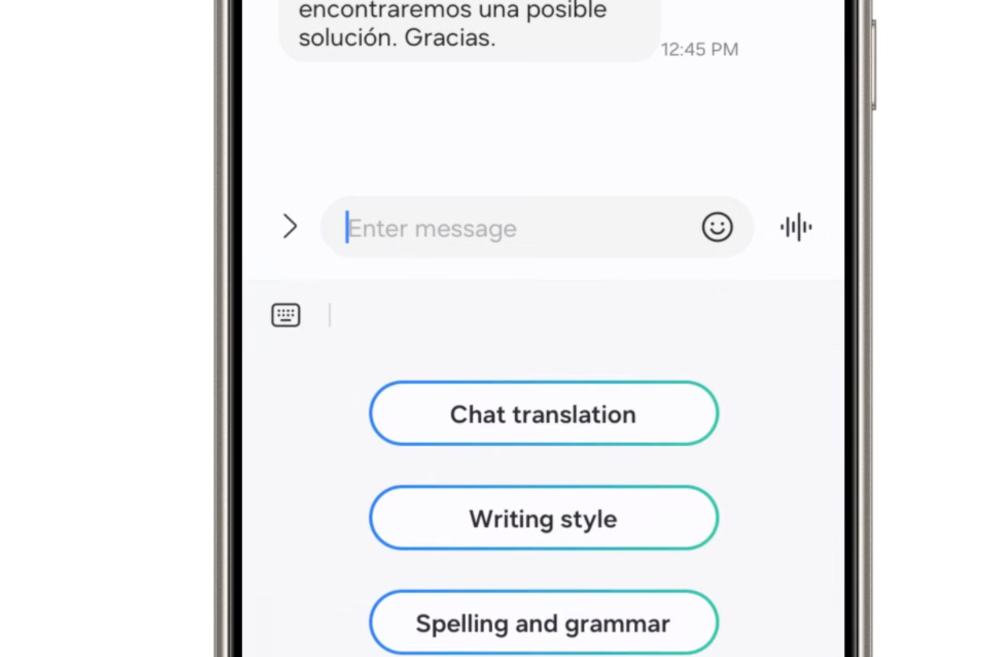 You can translate any message you receive. | Image credit – Samsung - Galaxy AI: Everything you need to know about Samsung&#039;s AI features