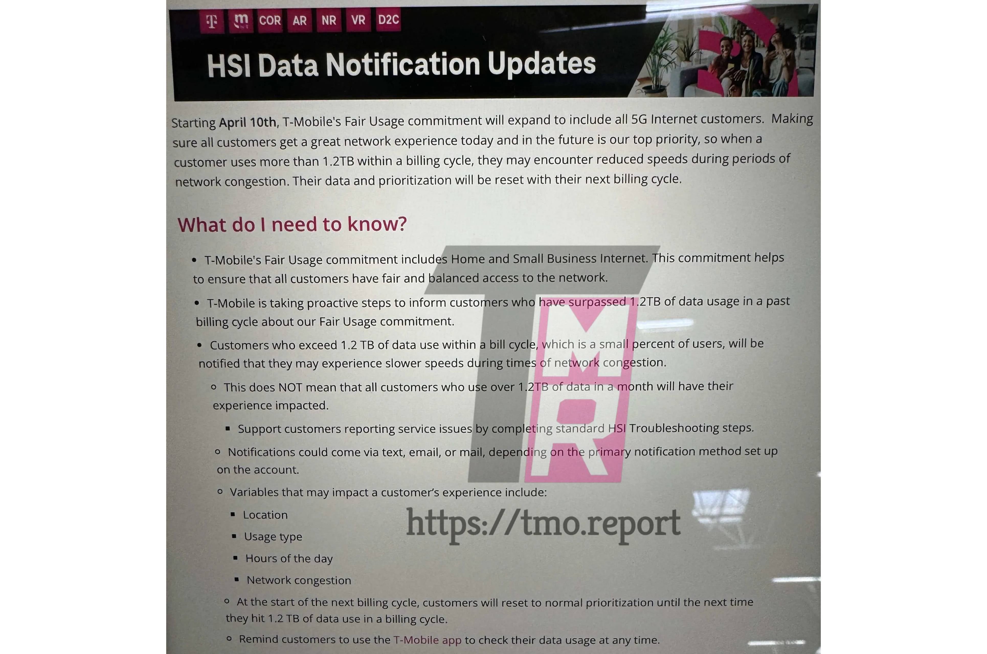 Even longtime T-Mobile customers will have to put up with slow internet speed policy
