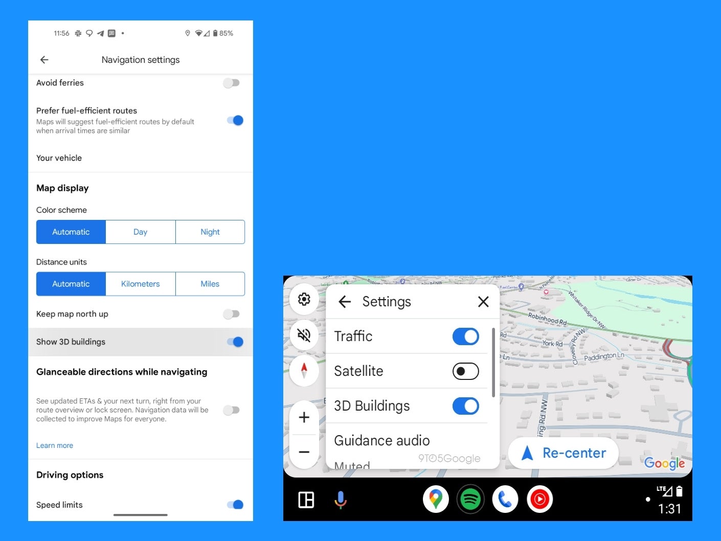 Google Maps update improves Android Auto navigation experience with 3D building syncing