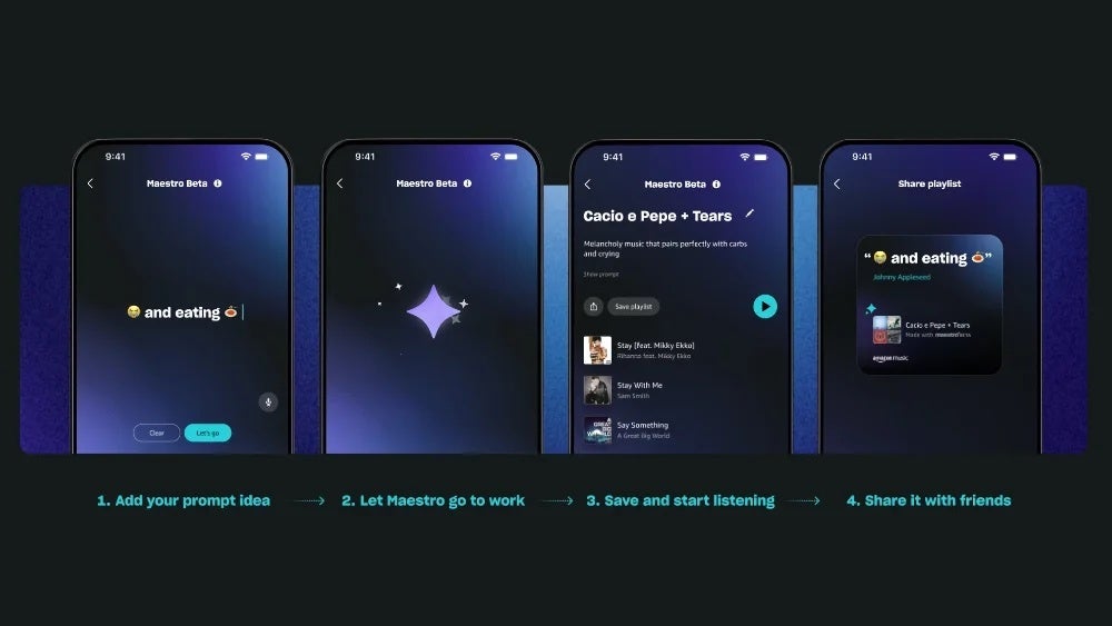 Amazon Music takes on Spotify with Maestro, an AI-powered playlist generator