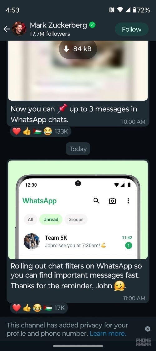 WhatsApp rolls out new chat filters to help you locate unread and group conversations