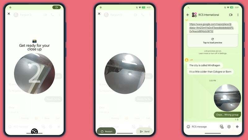 Google Messages will now let you record a selfie GIF, but not everyone has it yet