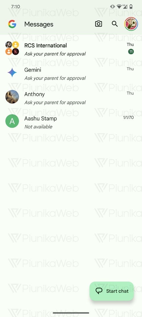 Google Messages may be rolling out stricter parental controls for individual messages or senders