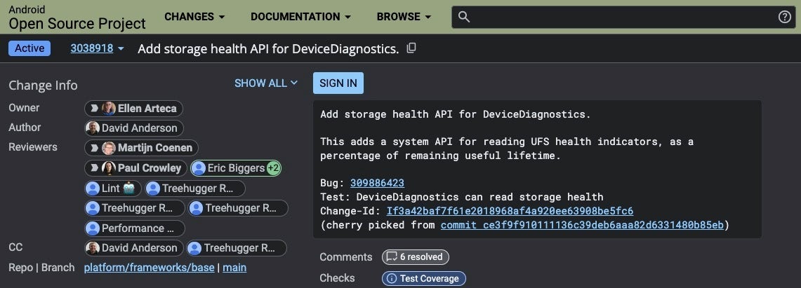 Android 15 will be able to tell you how healthy the storage chip on your phone is