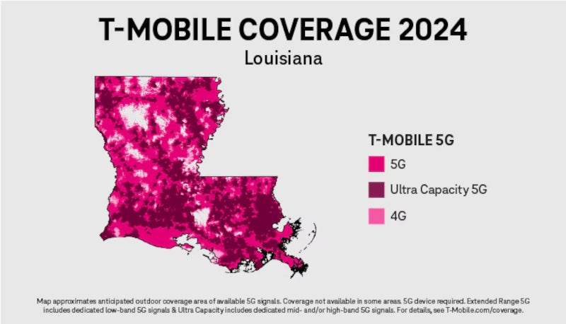 T-Mobile confirma grandes atualizações de rede 5G na Louisiana