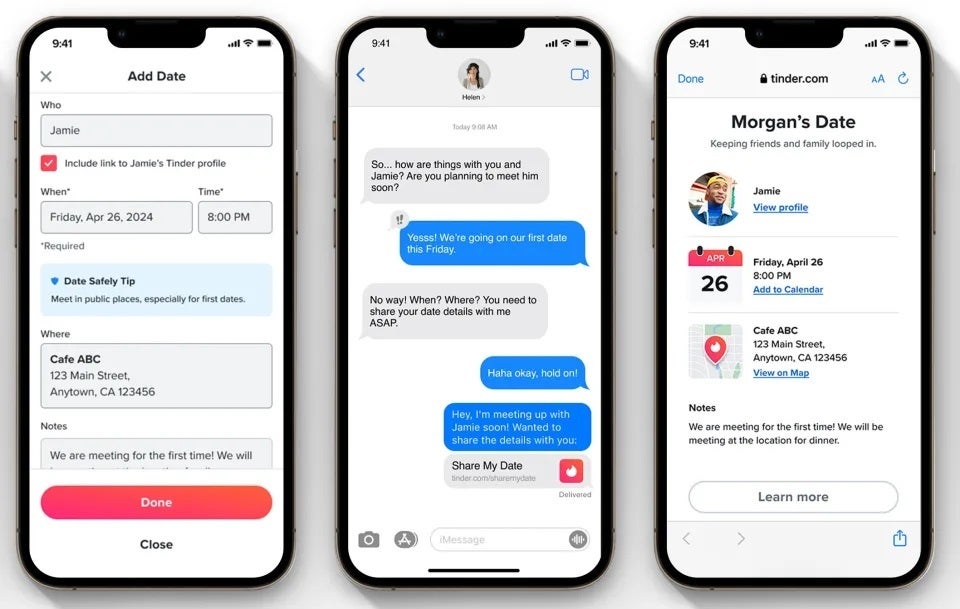 It&#039;s a date! - Tinder wants your mom to know when and where you go on dates