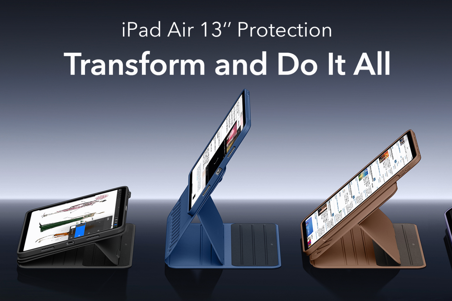 Crédito de imagem –ESR - Fabricante de capas já oferece opções para o suposto iPad Air de 12,9 polegadas da Apple na Amazon