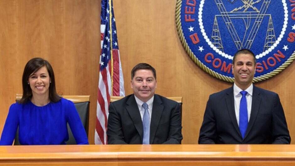 The FCC circa 2018 with current chair Jessica Rosenworcel on the left and former chair Ajit Pai on the right - By a 3-2 vote, the FCC brings back Net Neutrality