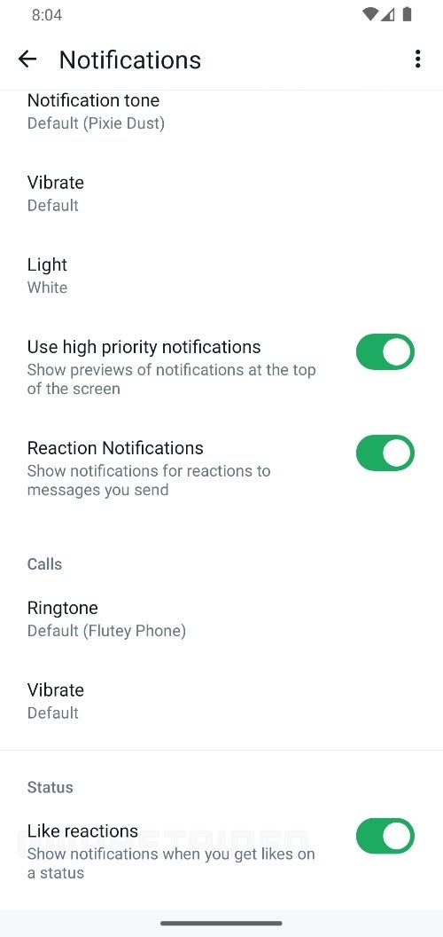 WhatsApp is working on an option to stop notifications when someone reacts to your status updates