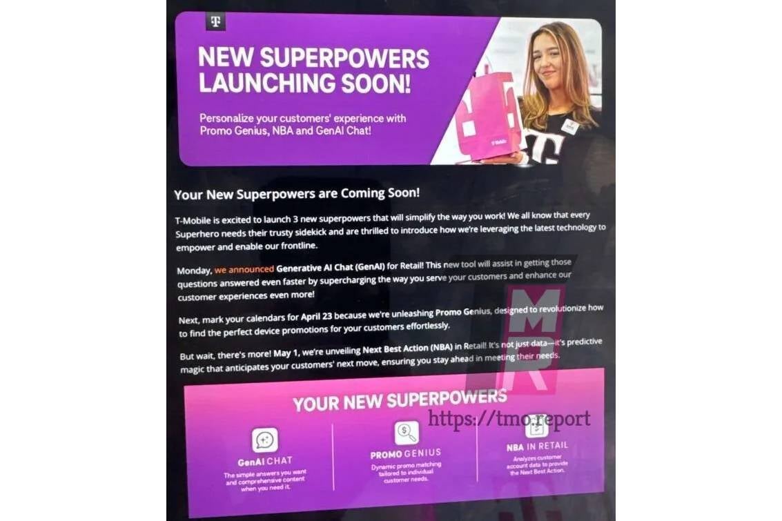 T-Mobile introduces new AI tools for employees - Next time you contact T-Mobile, you'll probably be assisted by an employee with "superpowers"