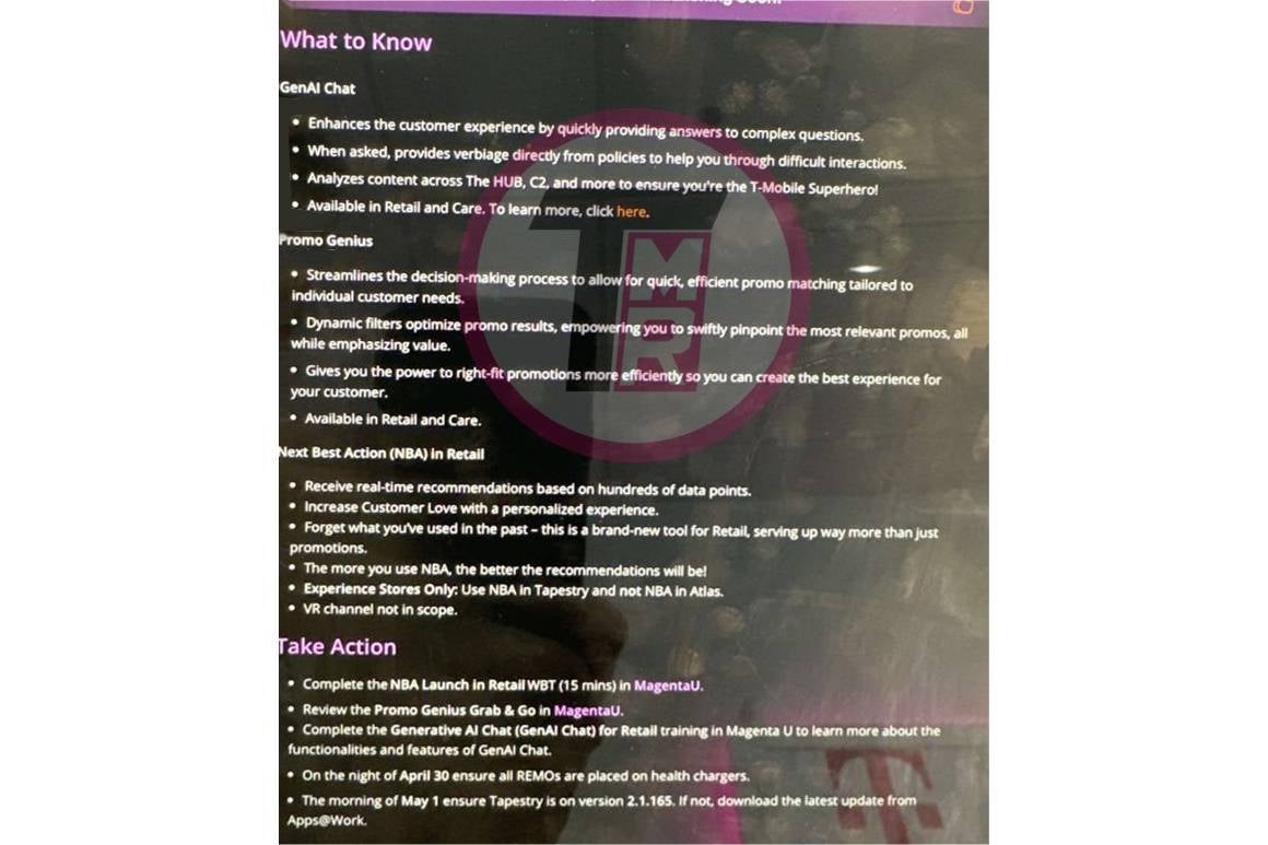 The new AI features will help employees serve customers better - Next time you contact T-Mobile, you'll probably be assisted by an employee with 'superpowers'