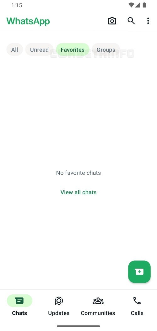 WhatsApp is working on a &quot;favorites&quot; feature for the chats tab on Android and iOS