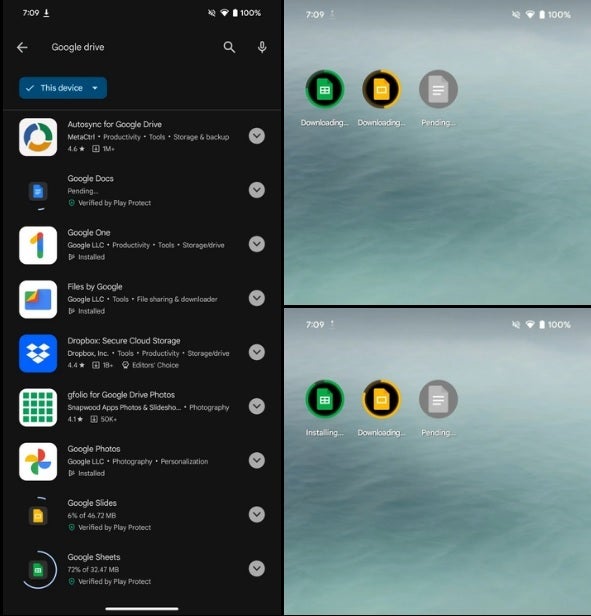 Play Store can download and install two apps at the same time - Two new Play Store apps can now be downloaded and installed simultaneously on an Android phone.