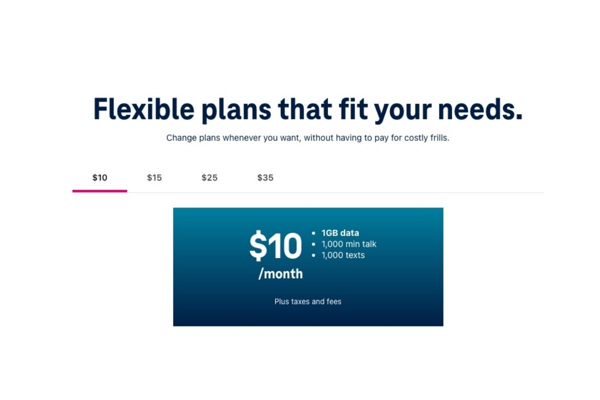 Esses foram os planos mais acessíveis da T-Mobile na semana passada.  - Peguem seus forcados, usuários da T-Mobile, como o "Não-transportadora" o plano mais barato acabou