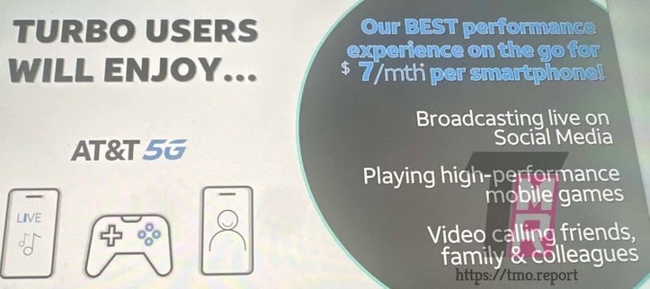 Leaked AT&amp;amp;T Turbo promo - Leaked promo reveals AT&amp;T Turbo, the carrier&#039;s priority add-on option, launches May 2nd