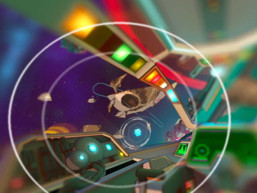 An illustrated example of how foveated rendering works. | Image credit — Unity Technologies - The new Unity Engine update will make VR games look and run better